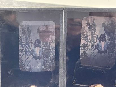 Deux plaques autochromes, 
12 x 9 cm