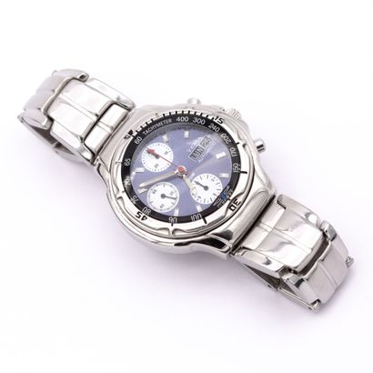 null YEMA automatic YM309. Montre bracelet, mouvement Valjoux 7750. Cadran bleu nuit...