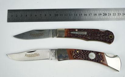 null Un lot de deux couteaux REMINGTON à pompe : 



Un modèle R1303, de 1984, une...