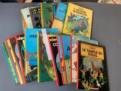 Hergé. Tintin. 23 albums. Très bon état.