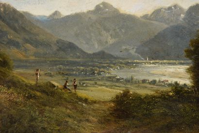 null Ecole Suisse 19ème

Deux paysages de montagnes 

Huile sur panneau

15 x 25...