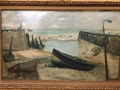 null Alexandre Sascha GARBELL (1903-1970)

Vue de port à marée basse 

Huile sur...