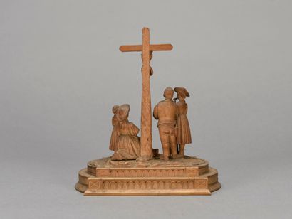 null Petit sujet en buis sculpté l'Angélus

19 ème siècle

H : 8 cm

(manques)