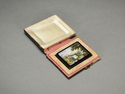 null Ecole romaine vers 1820

Tableau en micro-mosaïque : paysage

Dans écrin en...