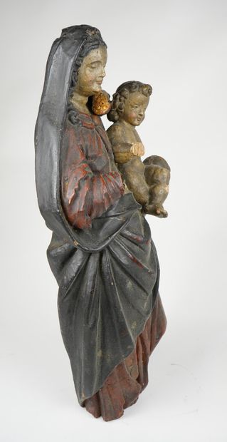 null Vierge à l'Enfant en bois sculpté polychrome

Travail français 18ème siècle

(quelques...