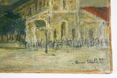  Maurice UTRILLO (1883-1955) 
Vue de Notre Dame de Clignancourt 
Huile sur toile...