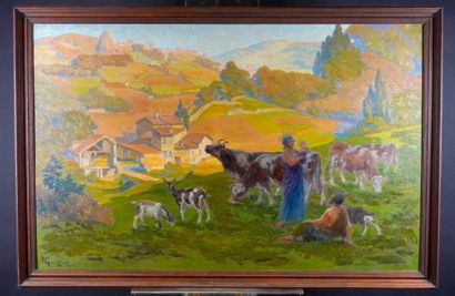 null Victor GUERRIER (1893-1968)

Paysage de Bucolique

Huile sur toile

Signée en...
