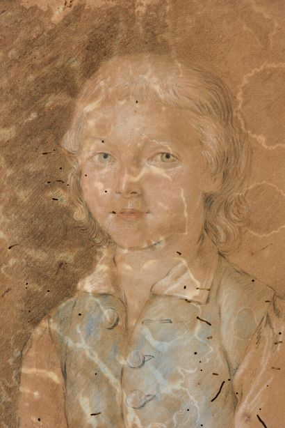  Ecole française du 18ème siècle 
Portrait de Jeune homme 
Pastel sur papier 
40...