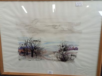 null C. BERNARD?

Paysage

Aquarelle

Signée en bas à droite

45 x 61 cm