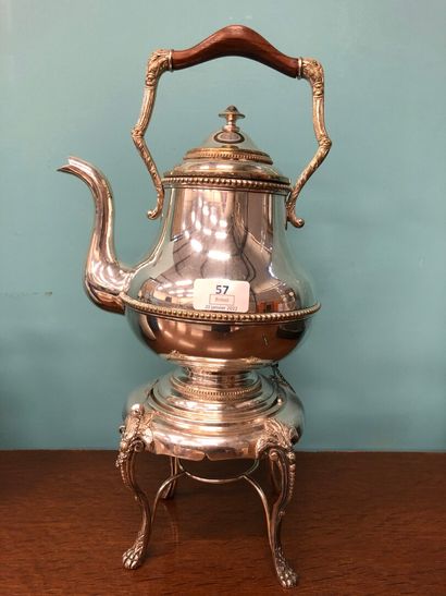 null Fontaine à thé et service à thé et café en métal argenté 

H : 42 cm