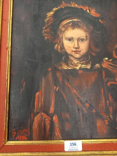 null SAID

Portrait d'enfant dans le gout du grand siècle

huile sur toile 

signée...