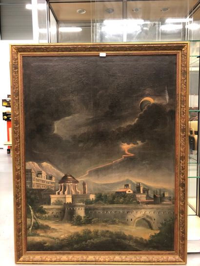  L'orage 
huile sur toile 
133 x 101 cm