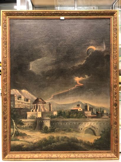  L'orage 
huile sur toile 
133 x 101 cm