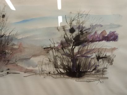 null C. BERNARD?

Paysage

Aquarelle

Signée en bas à droite

45 x 61 cm