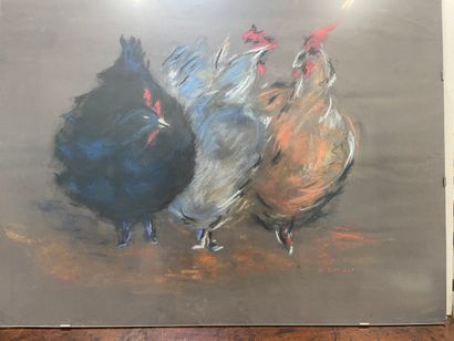 null COLINOT

Trois petites poules

Pastel sur papier

Signé

50 x 65 cm
