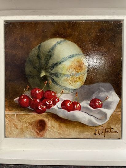 null Stéphane CAPITREL (1959 - )

Nature morte aux melon et cerises

Huile sur panneau,...