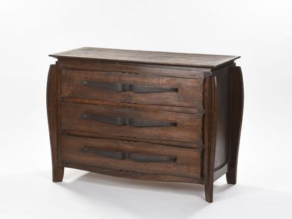 FRENCH WORK 1940 
Chest of drawers with three...