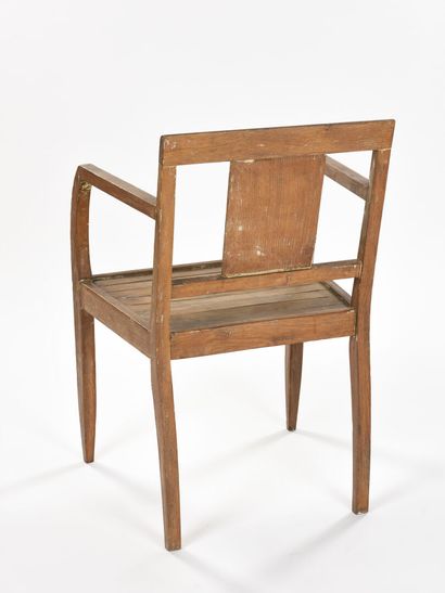 null In the spirit of René GABRIEL

Bridge chair entirely made of solid oak with...