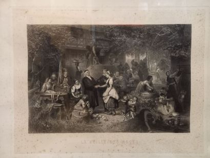 null Paire de gravures

La cinquantaine

La veille des noces

A vue 49 x 65.5 cm