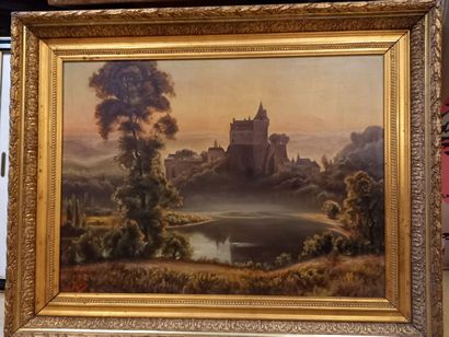 null A ROUX 

Chateau dans la brume

huile sur toile

cadre en stuc doré

54 x 73...