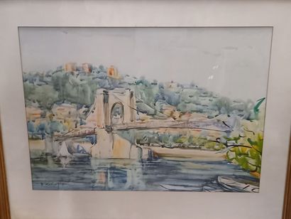 null Henri GRISOT 

Le pont de Beauregard

Aquarelle sur papier

36 x 50 cm