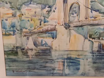 null Henri GRISOT 

Le pont de Beauregard

Aquarelle sur papier

36 x 50 cm