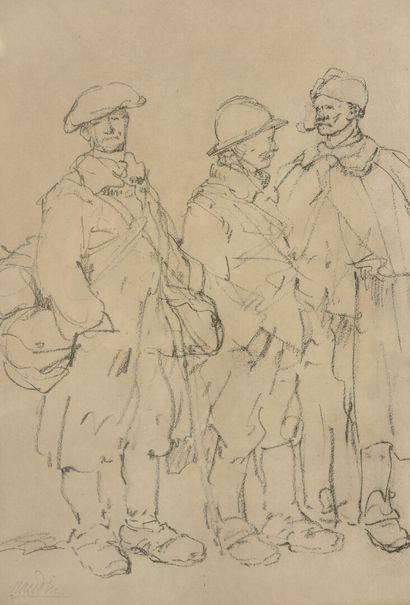 null Bernard NAUDIN (1876-1946)

Trois dessins à l'encre et au crayon.

40 x 28 ...
