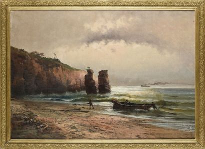 null Emile GODCHAUX (1860-1938)

Le retour de pêche

huile sur toile, signée en bas...