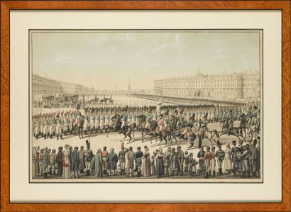 null Wilhelm VON KOBELL (1766 - 1863 )

La grande parade d'Alexandre Premier à Saint-Pétersbourg

Gravure...