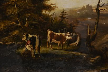 null Alexandre DUBUISSON (1805-1870)

Paysage

Huile sur toile

105 x 163 cm

cadre...