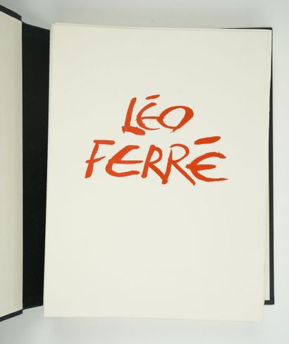 null FERRE (Léo) : l'opéra du pauvre. Seyssinet, éditions du Grésivaudan, 1988. Un...
