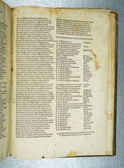 null [Incunable] VIRGILE : [Opera :] Bucolica. Georgica. Æneis. Milano, Leonhard...