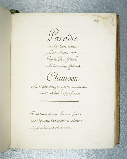 null [Manuscrit] Recueil de pièces - Tome VI. 1735.



17 par 22 cm. (2)-400-(7)...