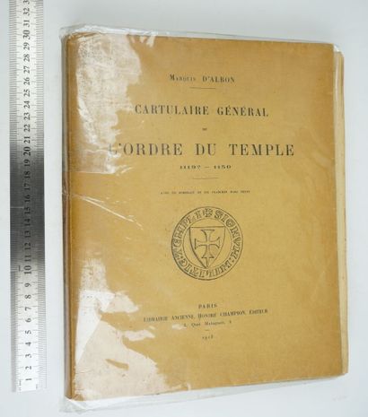 null ALBON (André, Marquis d') : Cartulaire général de l'Ordre du Temple. 1119 ?...