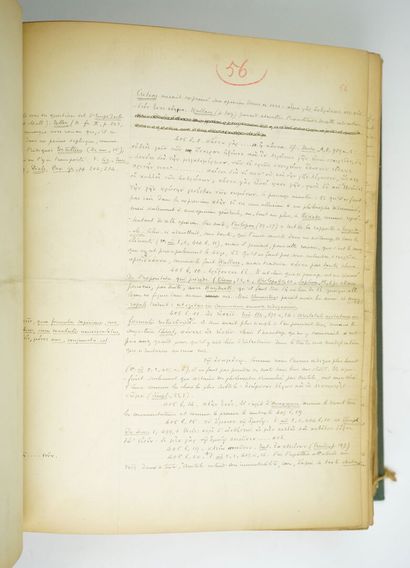 null [Manuscrit] ARISTOTE : TRAITE DE L'AME. Traduction et notes par Georges RODIER....
