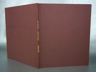 null PLAZY, DAWSON et WIRTH : ANTONINI, catalogue raisonné de l'oeuvre gravée - 1970...