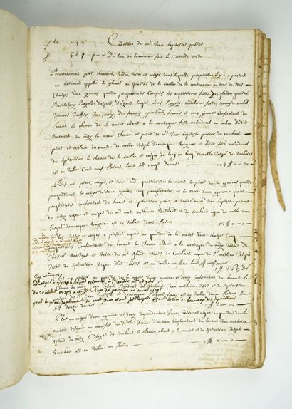 null [manuscrit][Luberon] Livre de raison de Jean-Baptiste PERRET, commencé en mars...