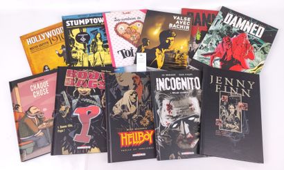 null Un lot de 11 COMICS, dont Damned (2 vol), Body bags, Hellboy, Stumptown, etc....