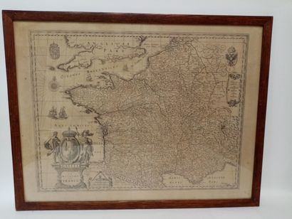 Carte de géographie : le royaume de France...