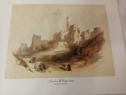 null David Roberts 

Trois lithographies anglaises : Jerusalem, the old city ; Jerusalem,...