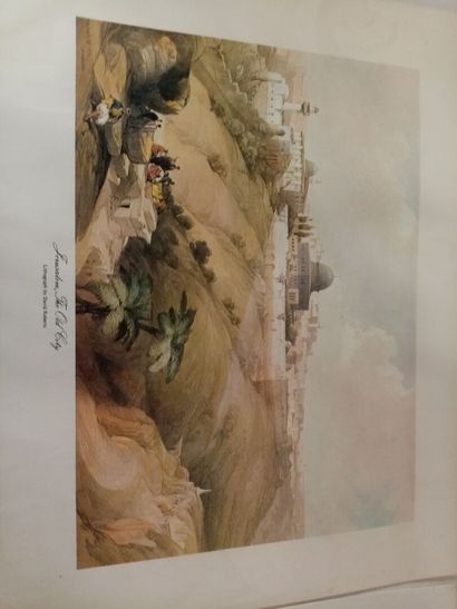 null David Roberts 

Trois lithographies anglaises : Jerusalem, the old city ; Jerusalem,...