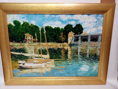 GIP d'après Monet 
Les quais de Seine à Argenteuil...
