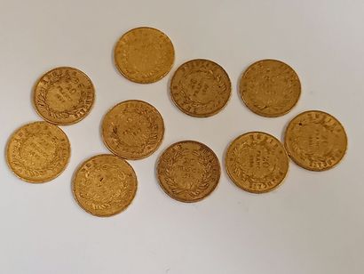null 10 pièces 20F or Napoleon III