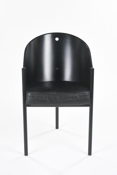 null Philippe STARCK (1949) & ALEPH.

Suite de quatre chaises, modèle Costes, dessiné...