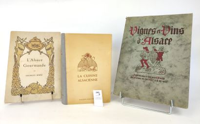 [ALSACE] Réunion de 3 volumes sur la gastronomie...