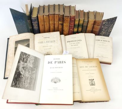 null Un ensemble de 19 volumes reliés du XIXe siècle :

CHATEAUBRIAND. Itinéraire...