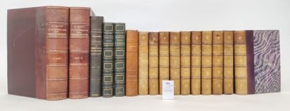 null 16 volumes reliés XIXe ou XXe siècles dont : Dictionnaire des Sciences Philosophiques...