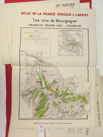null LARMAT Louis. Atlas de la France vinicole : les vins de Bourgogne. Un volume...