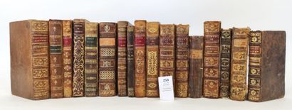 17 volumes reliés cuir du XVIIIe ou XIXe...