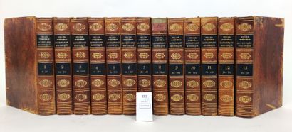 null FELLER. Dictionnaire historique. 13 volumes in-8 reliés plein cuir. Paris, 1821....